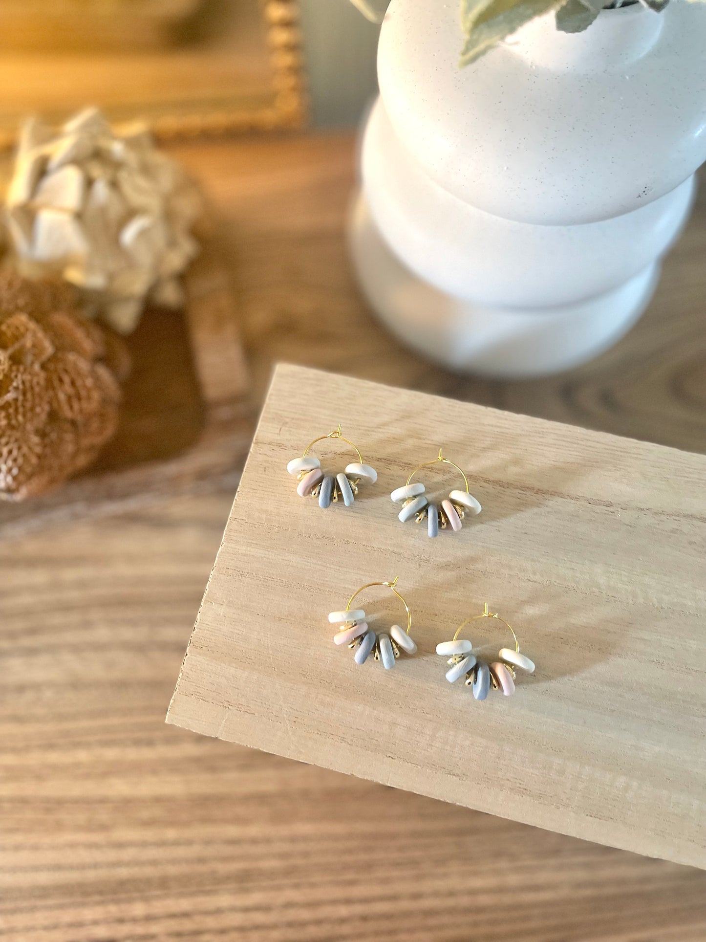 Sawyer Coastal Beach beaded hoops