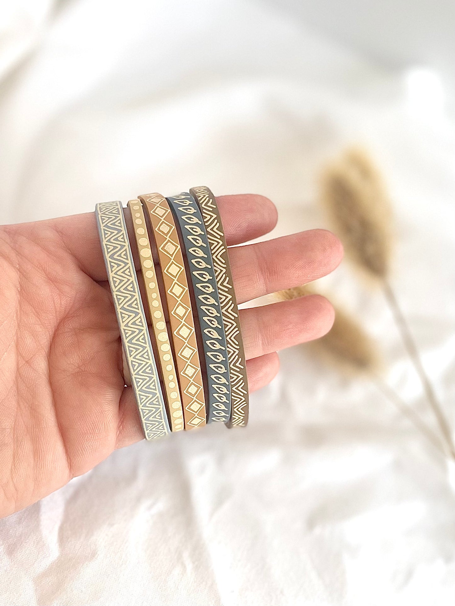 Stackable Clay Bracelets