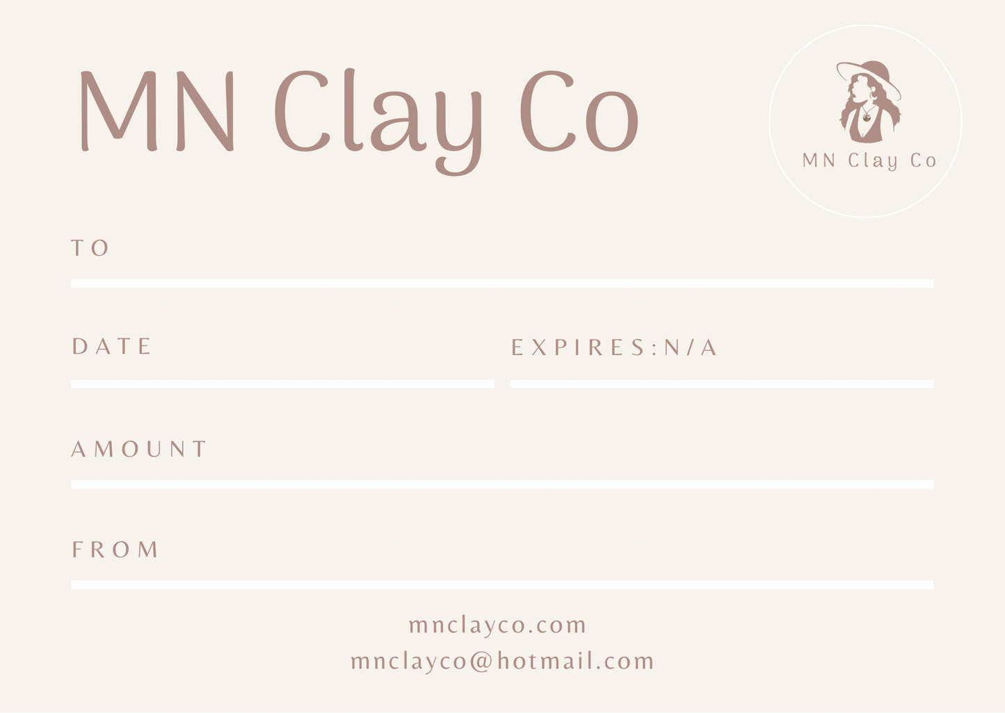 MN Clay Co Gift Card