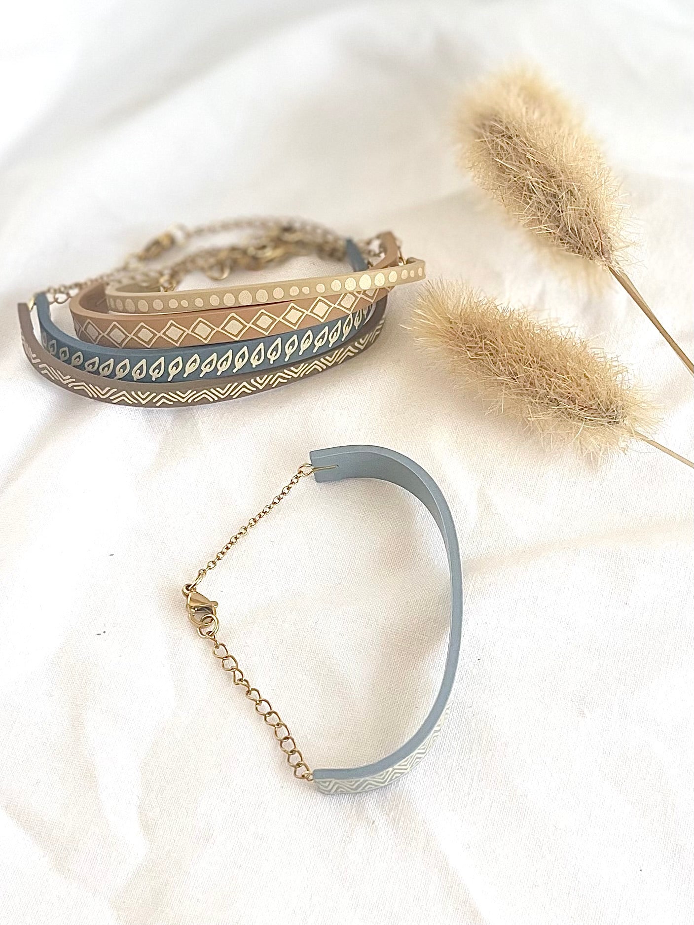Stackable Clay Bracelets