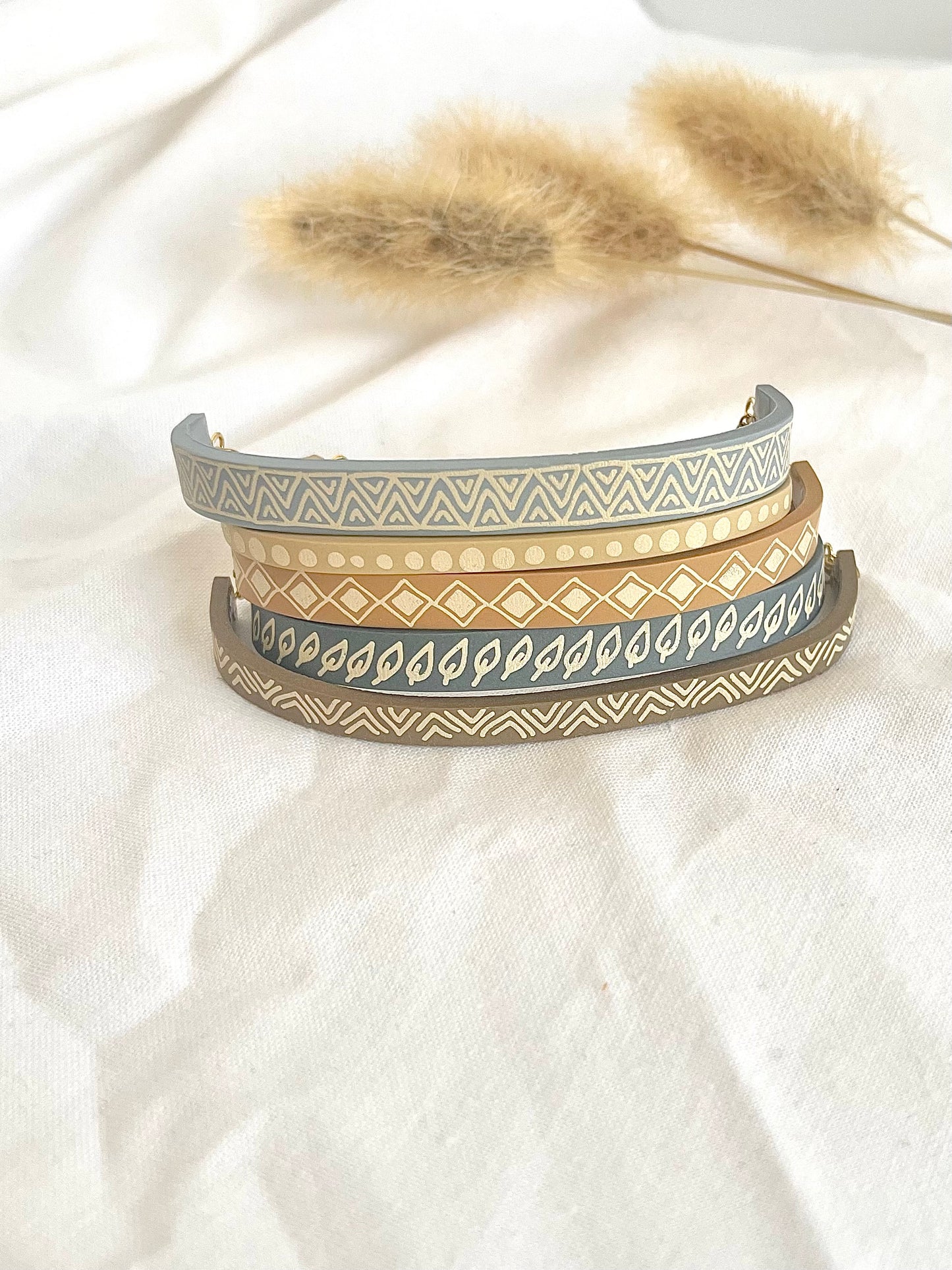 Stackable Clay Bracelets