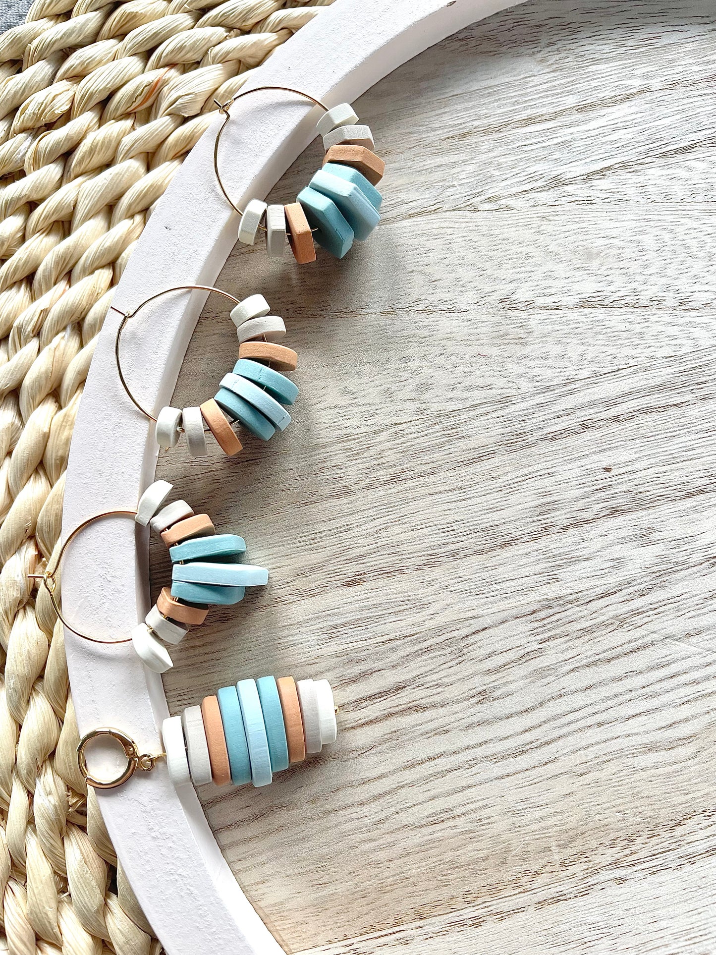 Beaded hoops Needle & Thread palette