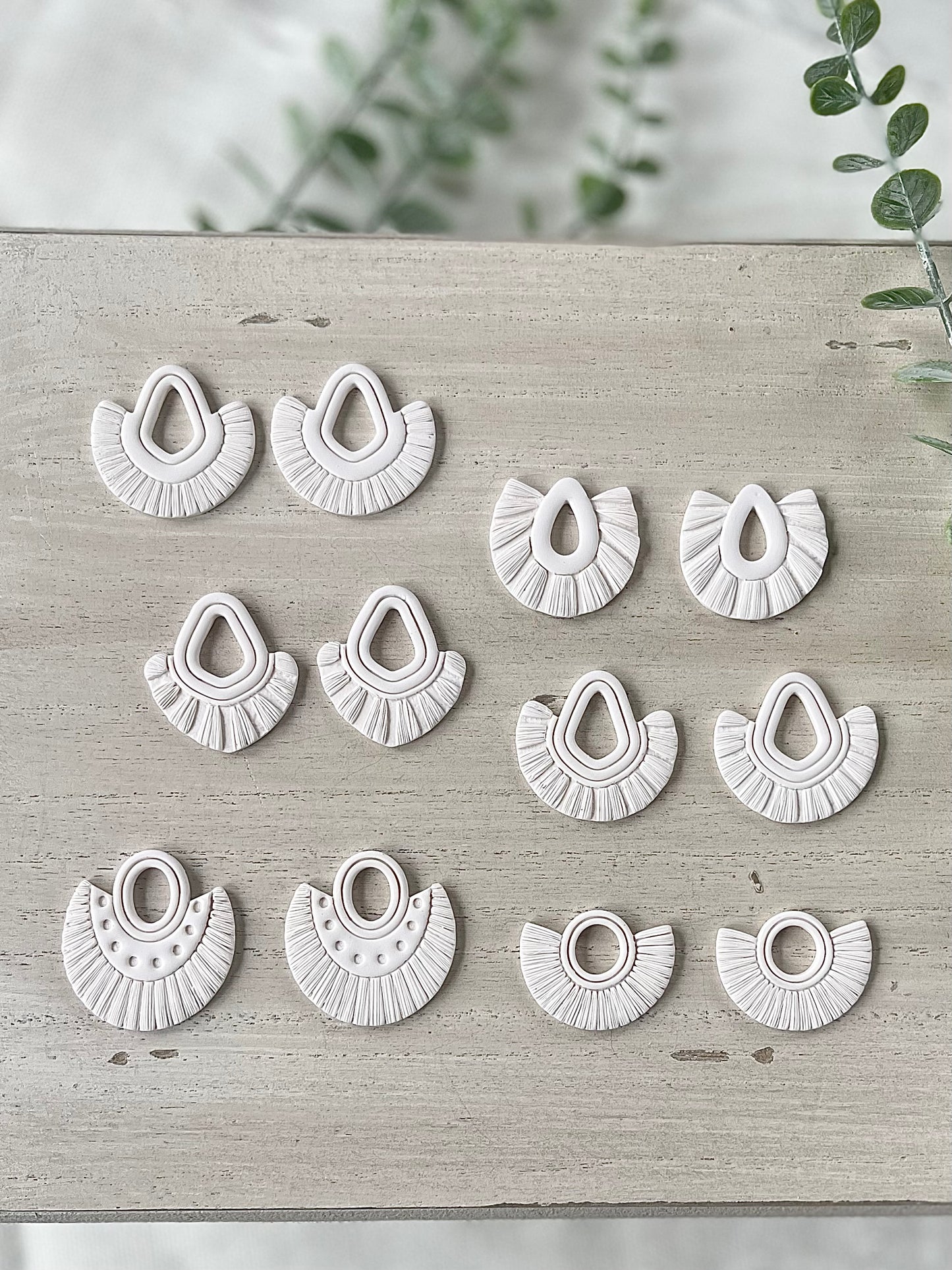 White Fringe Dangles