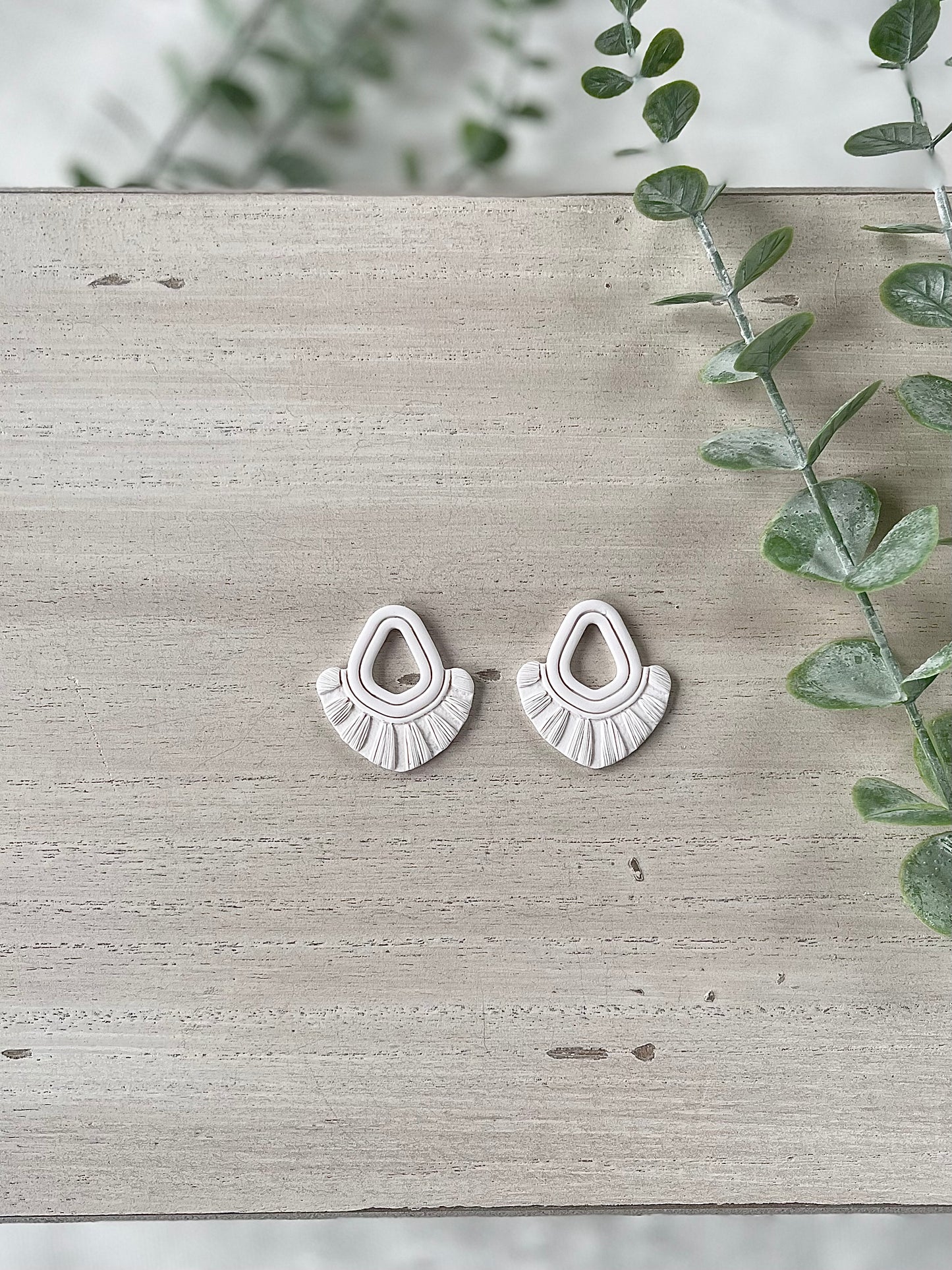 White Fringe Dangles