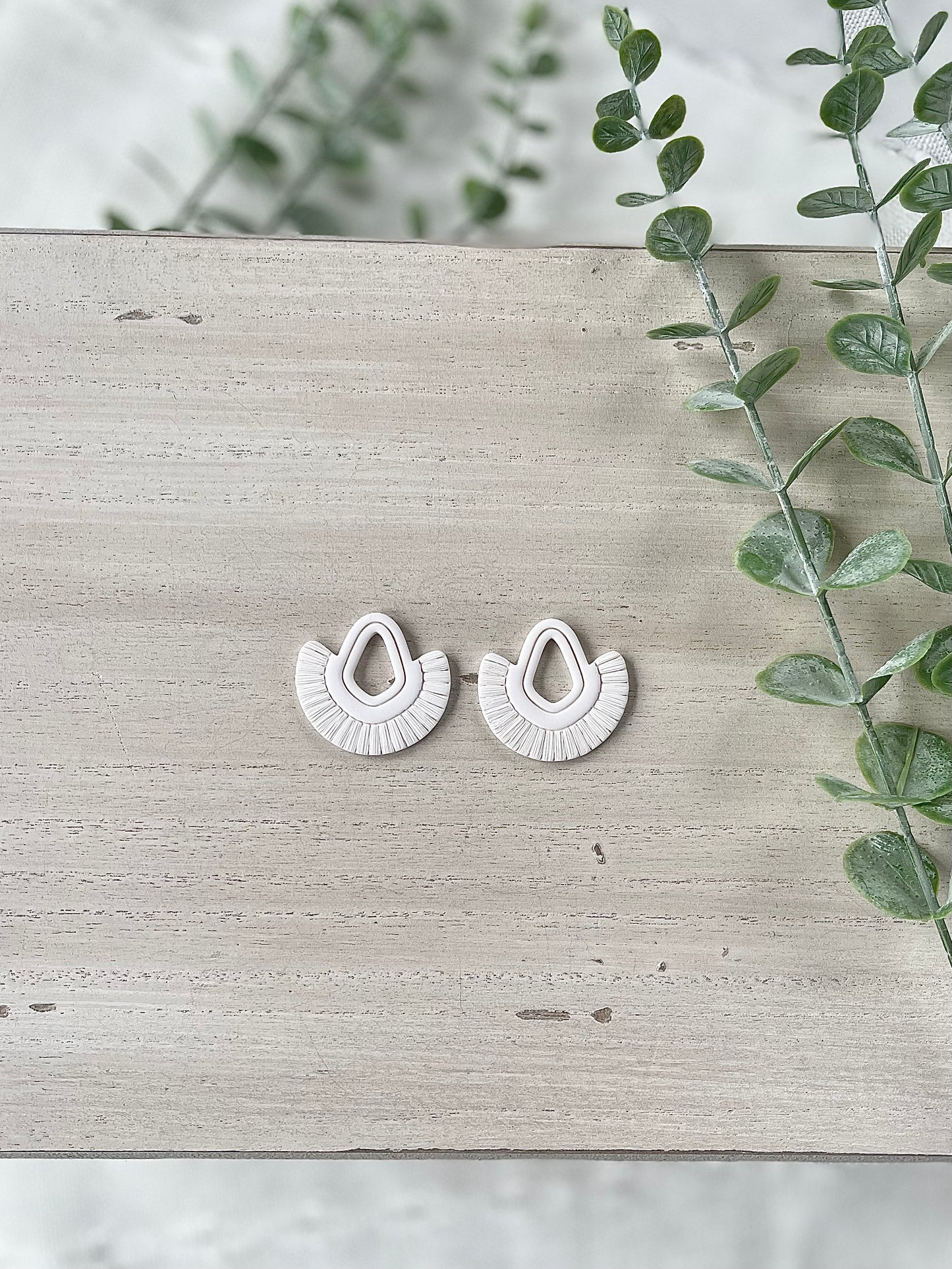 White Fringe Dangles
