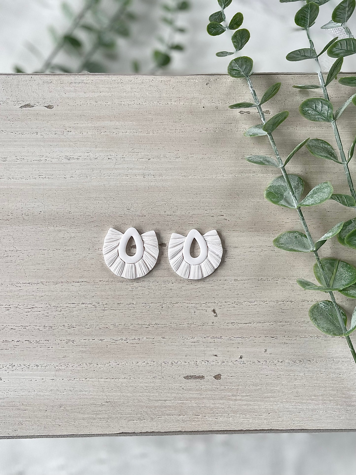 White Fringe Dangles