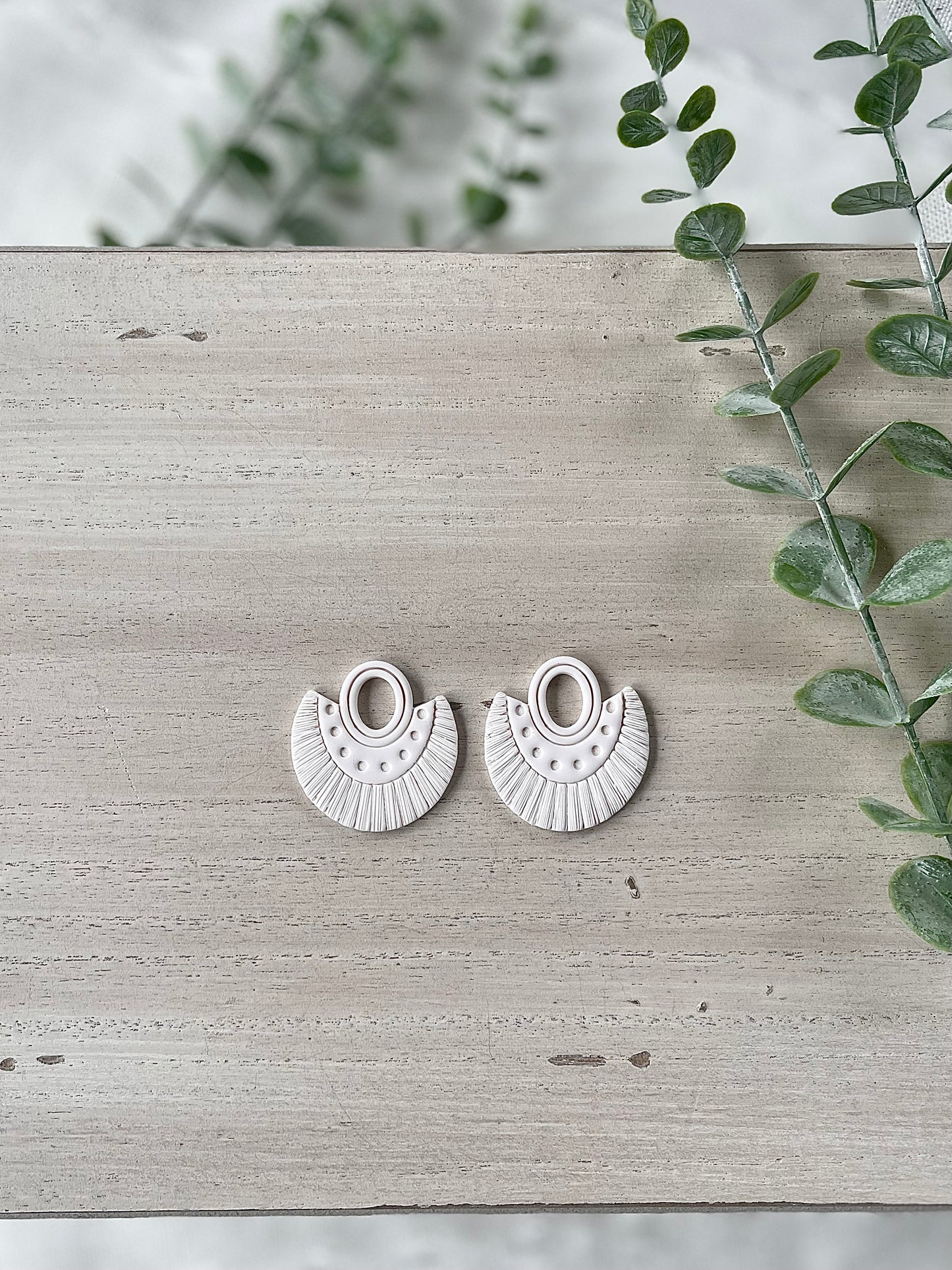 White Fringe Dangles