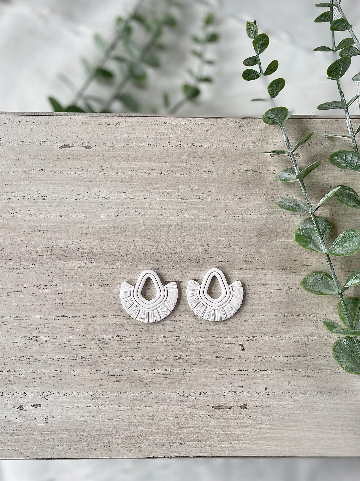White Fringe Dangles