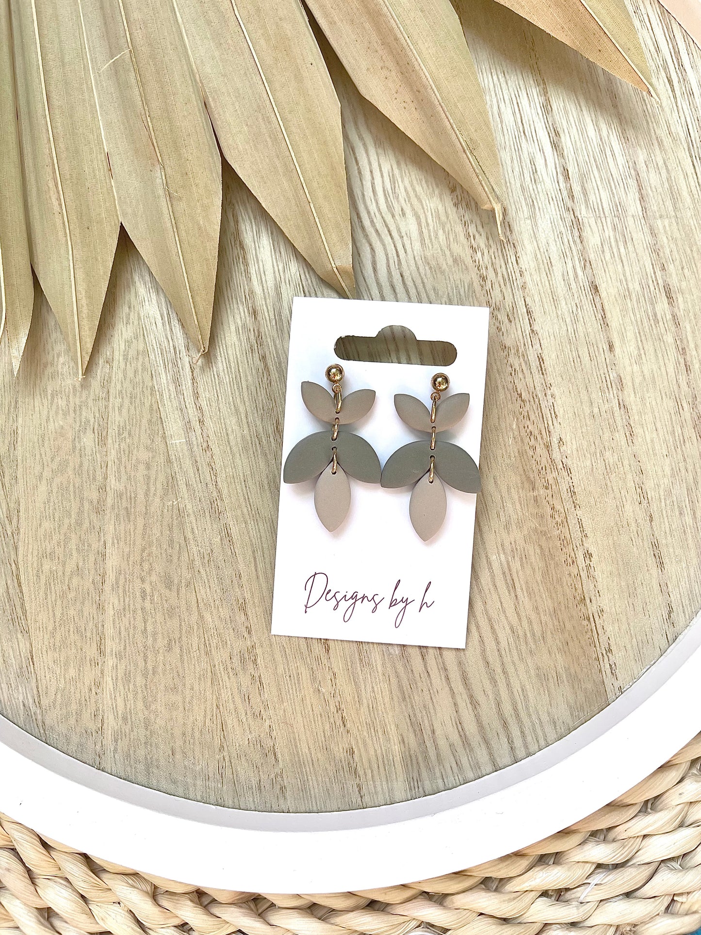 Petite Floral drop dangle