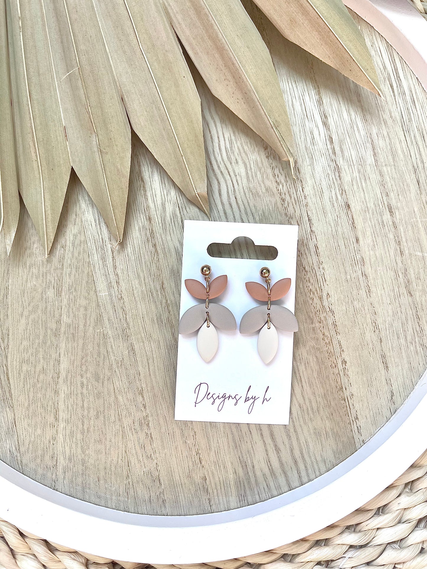 Petite Floral drop dangle