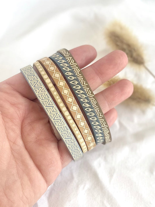 Stackable Clay Bracelets