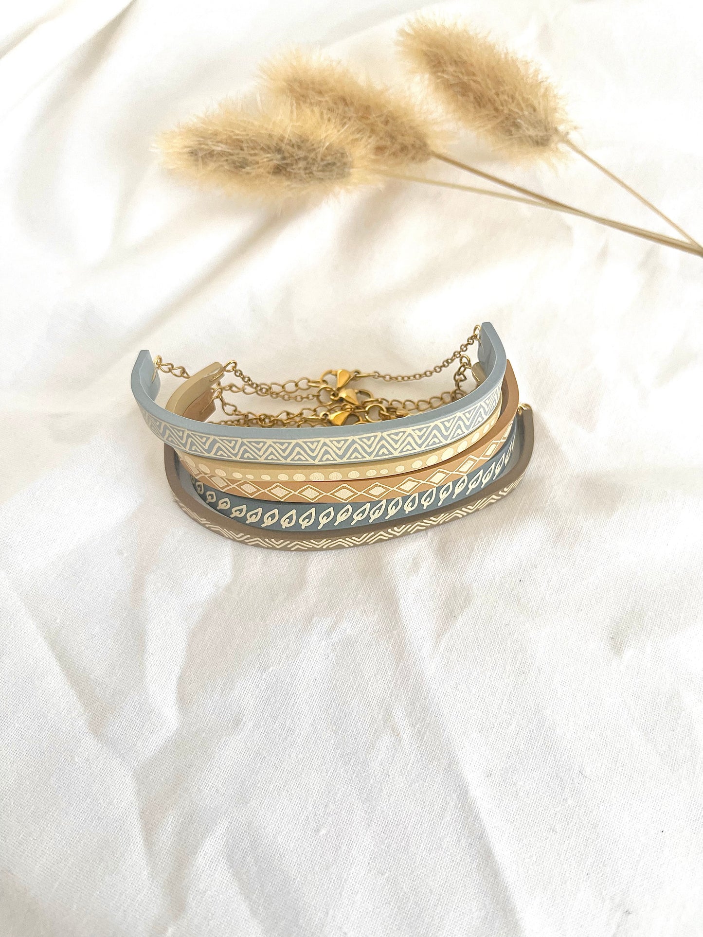 Stackable Clay Bracelets